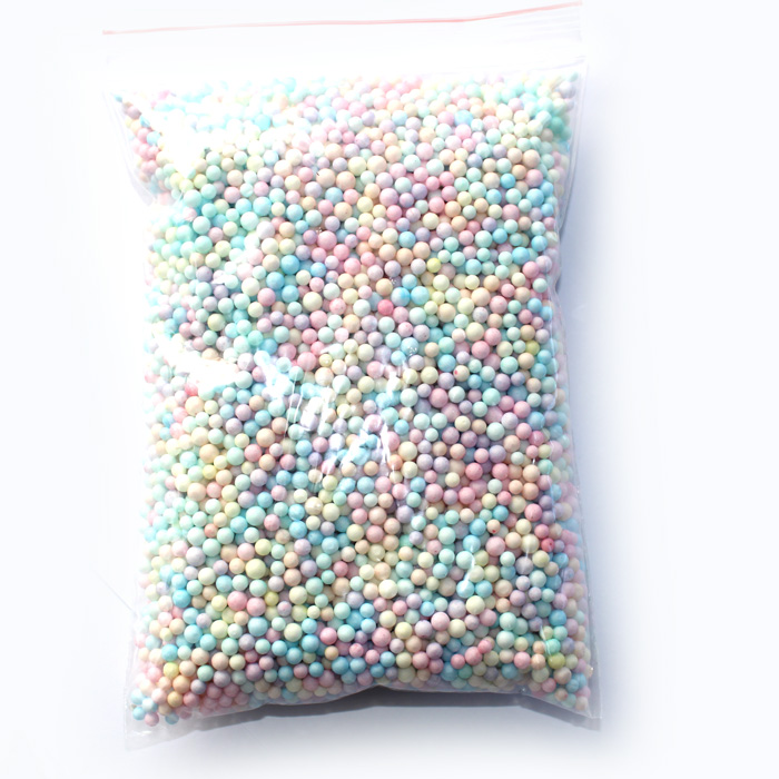 Pastel foam beads