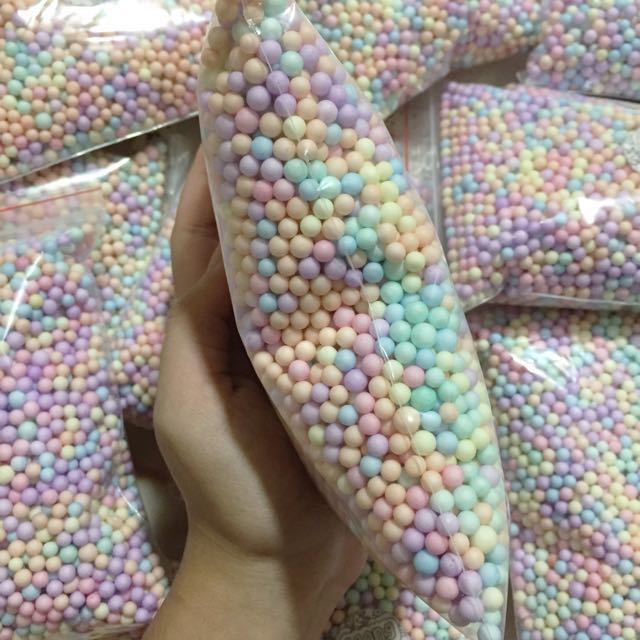 Big Pastel foam beads