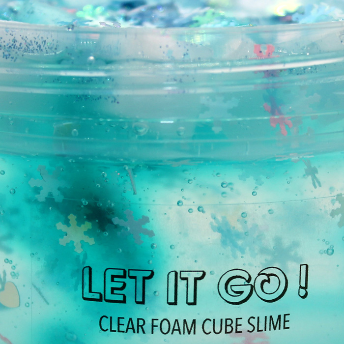 Let it Go clear Jelly cube slime