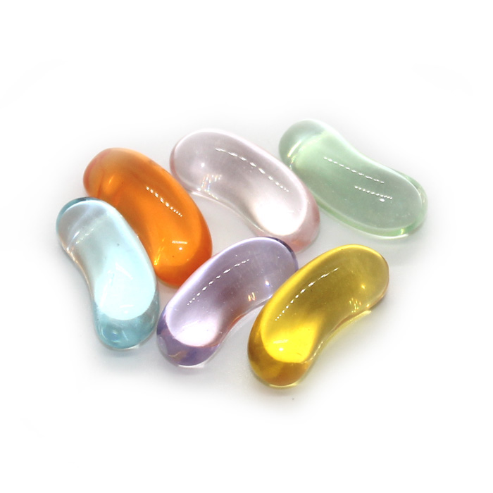 Transparent Jelly Bean Charms