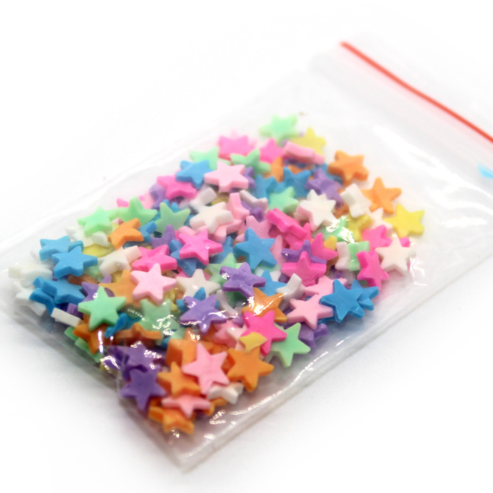 Colourful Star Sprinkles for slime