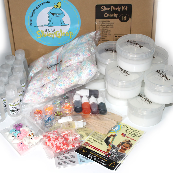 Crunchy DIY slime party kit