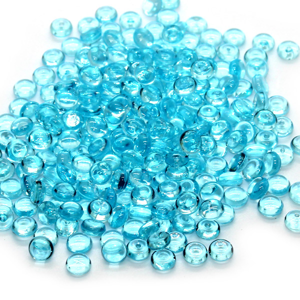Turquoise fish bowl beads