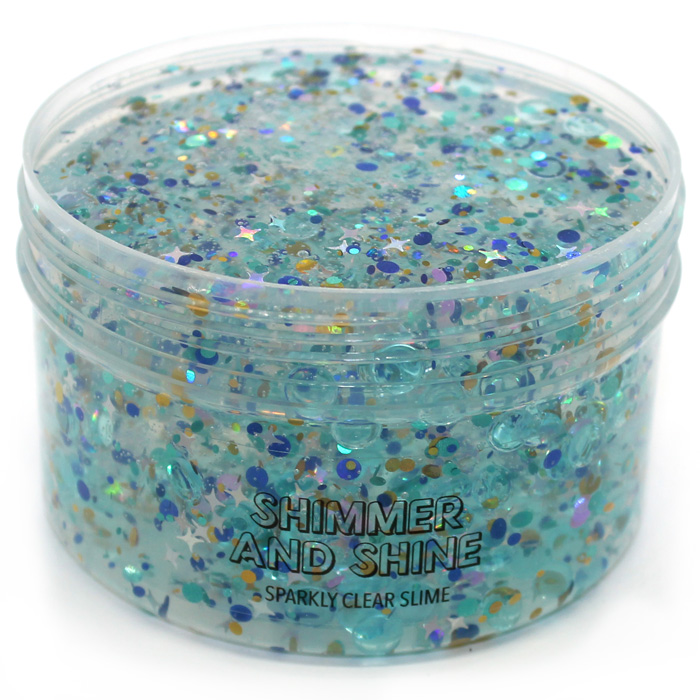 Shimmer and Shine blue clear slime