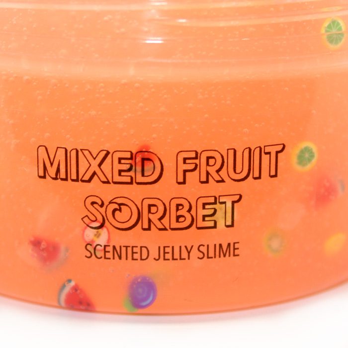 Mixed fruit sorbet scented jelly slime