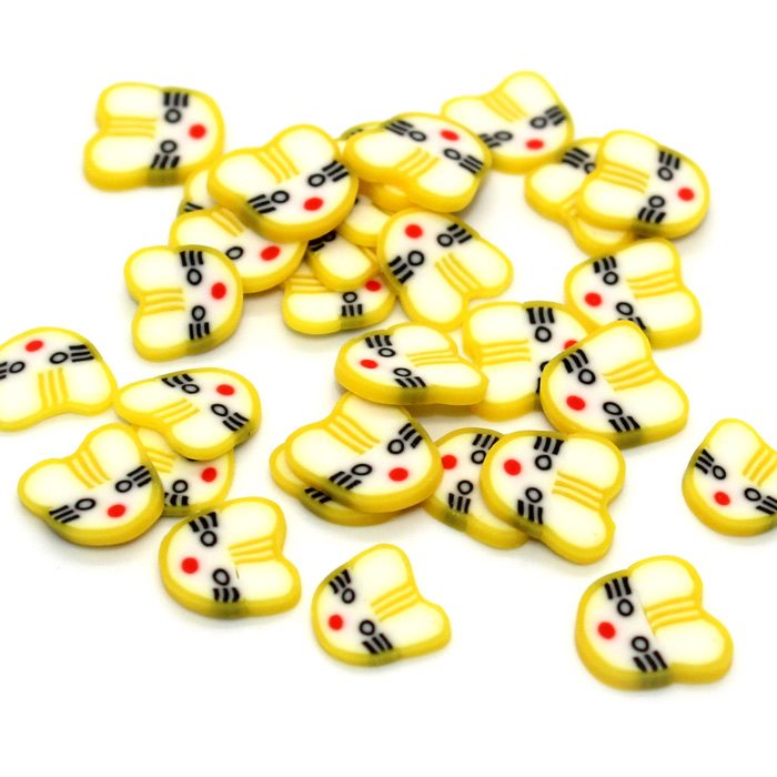 Large yellow bunny fimo slices for slime