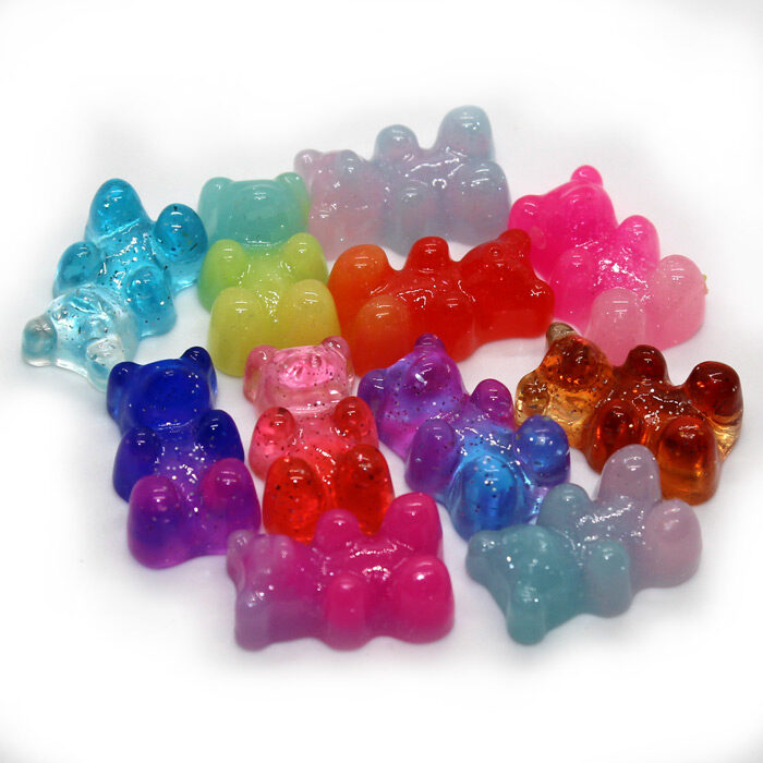 Ombre Jelly baby charms for slime