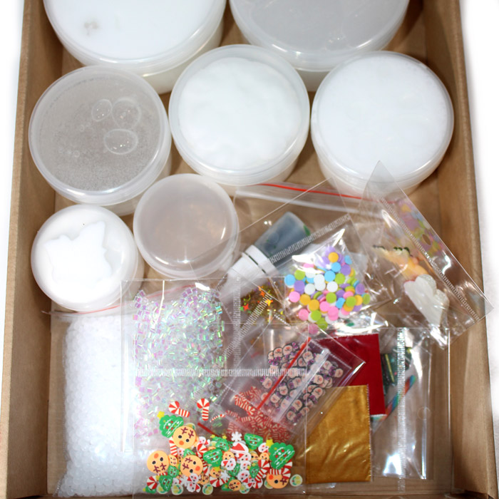 DIY Christmas slime gift kit