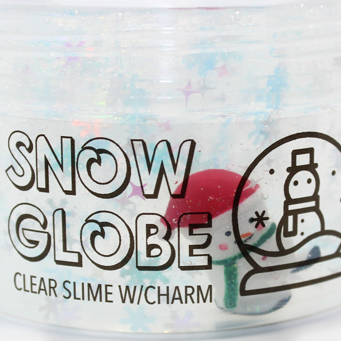 Snow Globe clear slime