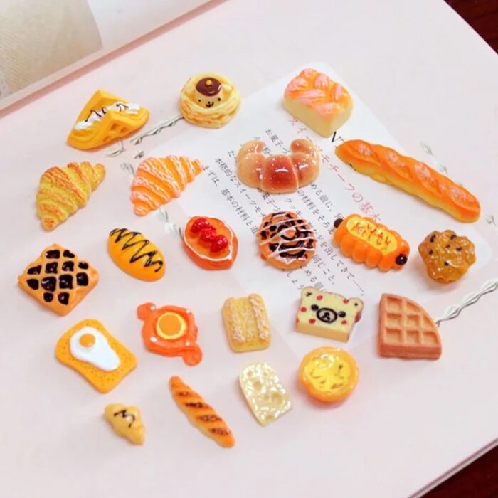Mixed bakery charms for slime 4pc
