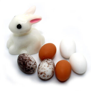 Bunny and eggs charms