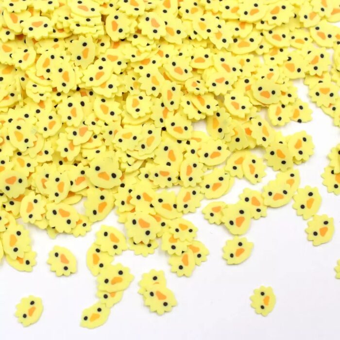 Chick fimo slices for slime