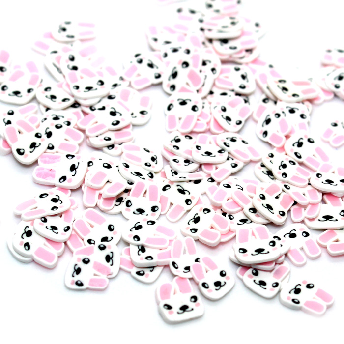 Cute bunny fimo slices for slimeCute bunny fimo slices for slime