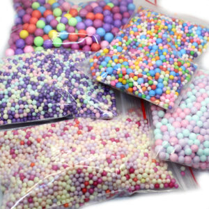 Random foam bead packs