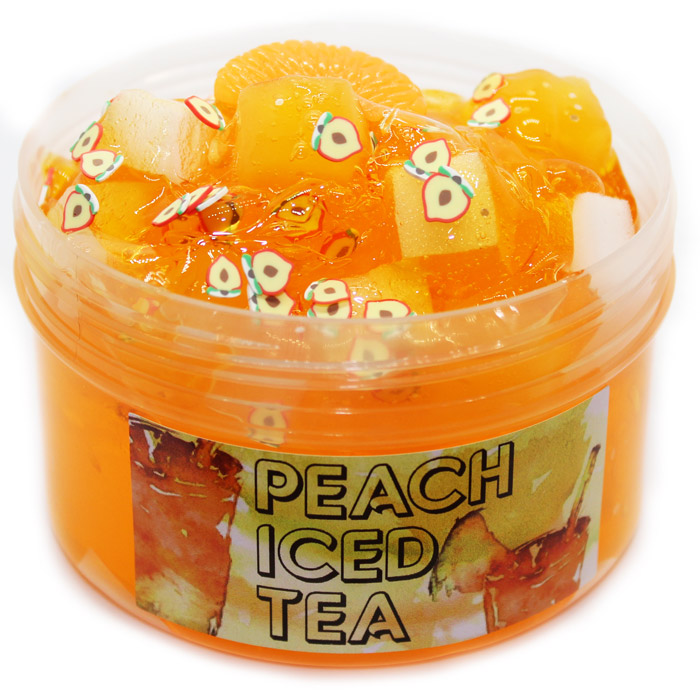 Peach iced tea clear slime scented