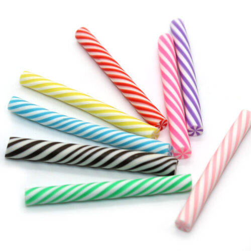 Candy straw charms for slime 3pc
