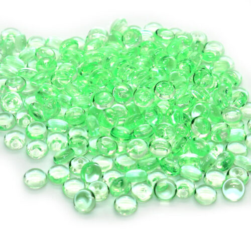 Green fish bowl beads