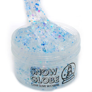 Snow globe clear slime
