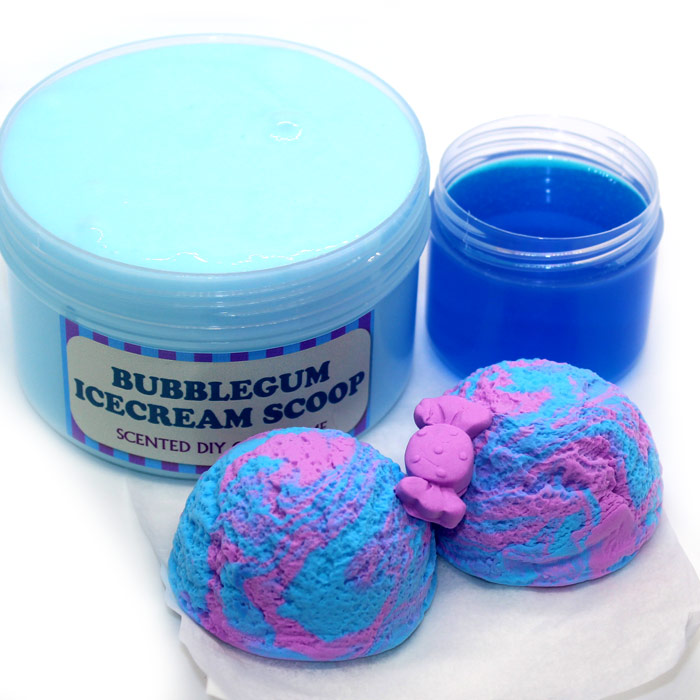 Bubblegum icecream scoop diy clay slime