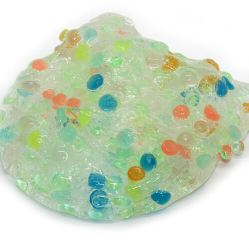 Fish bowl bead clear slime