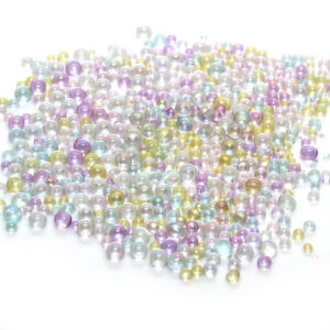 Pastel glass beads for slime