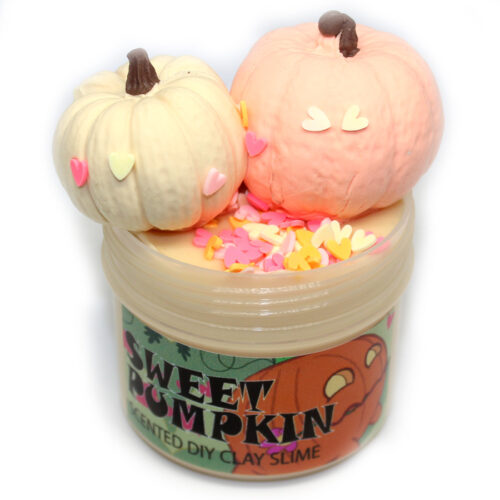 Sweet pumpkin DIY scented clay slime