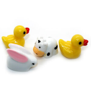Duck cow and bunny charms