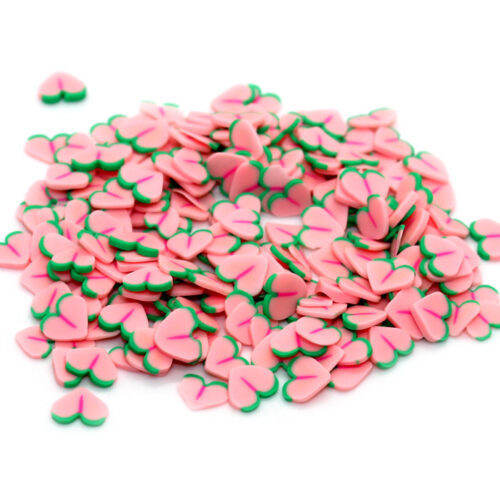 Peach fimo slices for slime