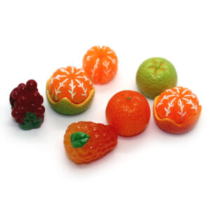3d Fruit charms for slime 3pc