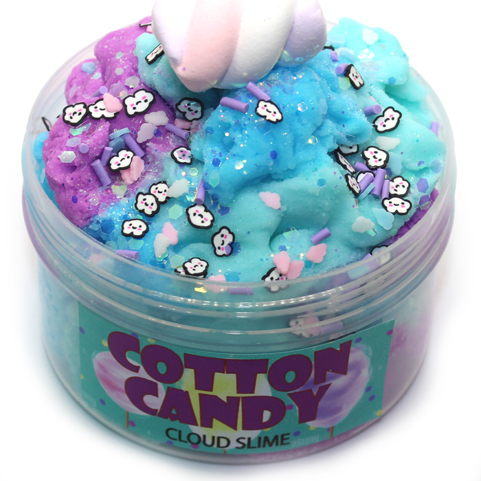 Cotton candy cloud slime