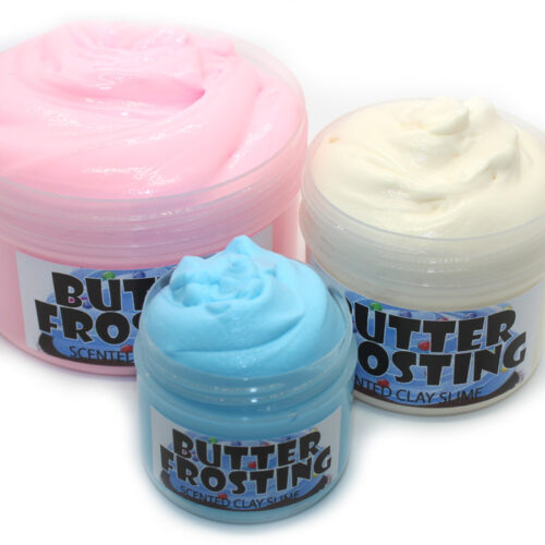 Butter frosting scented clay slime