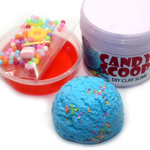 Candy scoop DIY clay slime