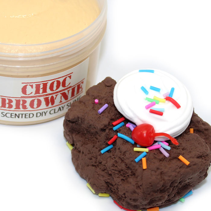 Choc brownie DIY clay slime