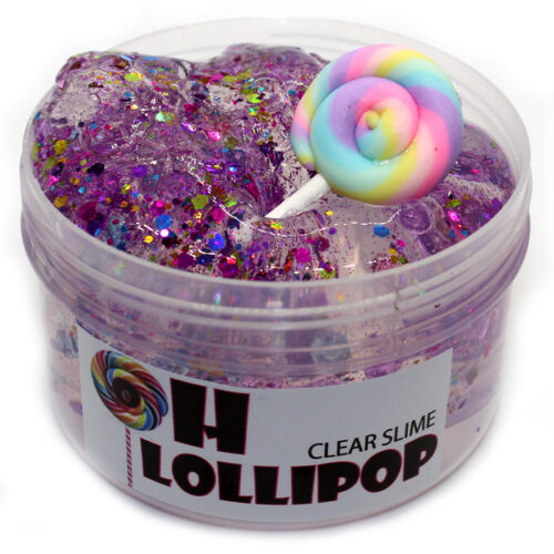 Oh Lollipop clear glitter slime