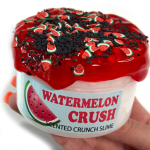 Watermelon crush scented crunch slime