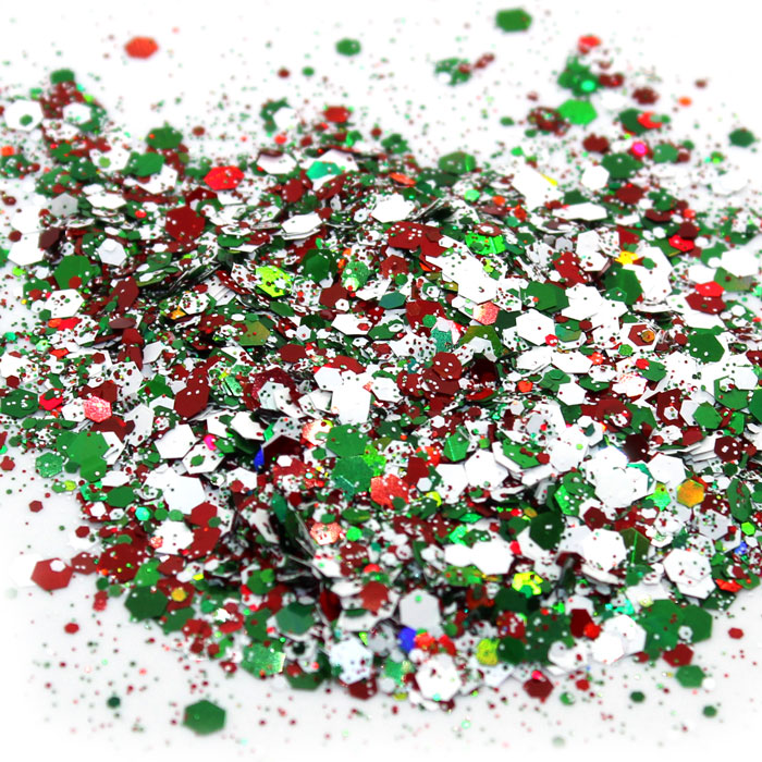Chunky Christmas glitter mix 50g