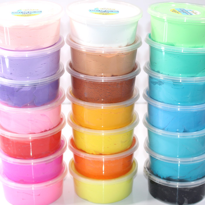 Soft air drying clay for slime