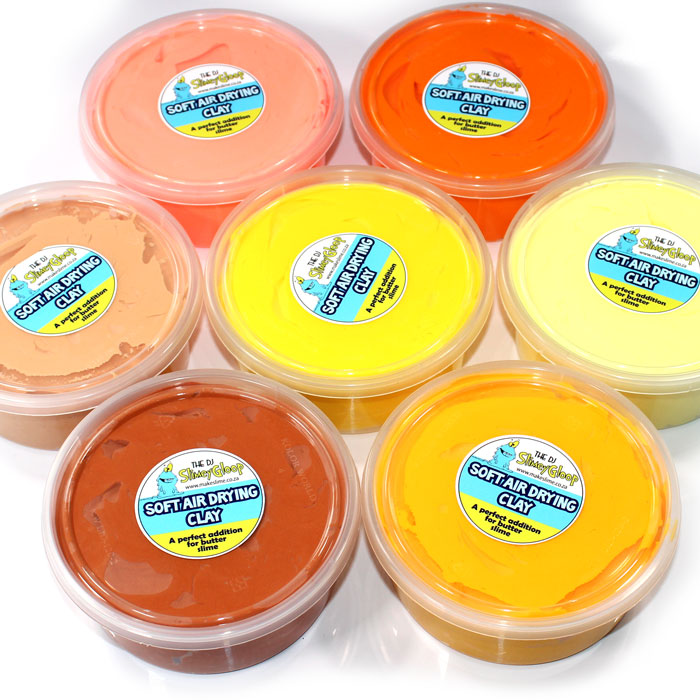 Soft air drying clay for slime 100g set 2