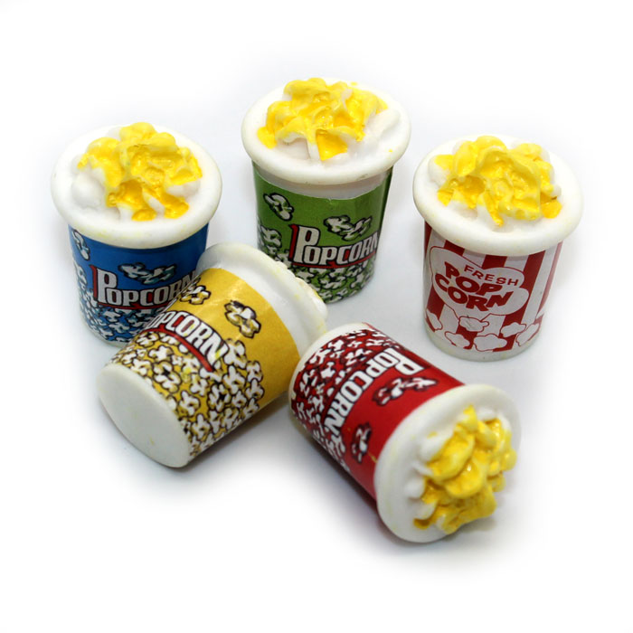 Popcorn bucket charms for slime