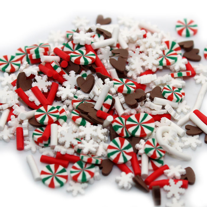 Christmas candy sprinkle mix for slime