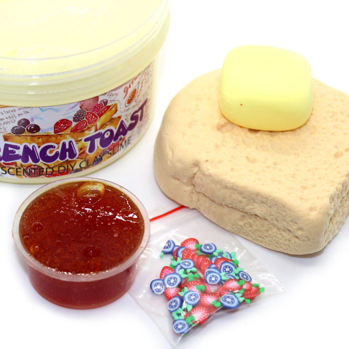 French toast scented diy clay slime