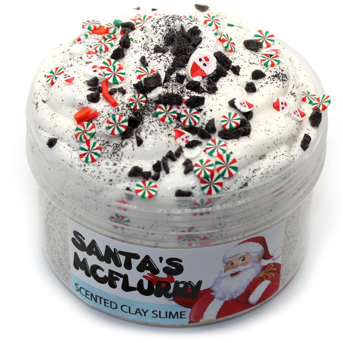 Santa's McFlurry scented clay Slime