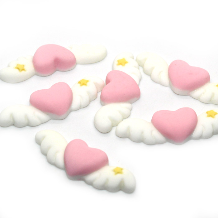 Angel heart charms for slime