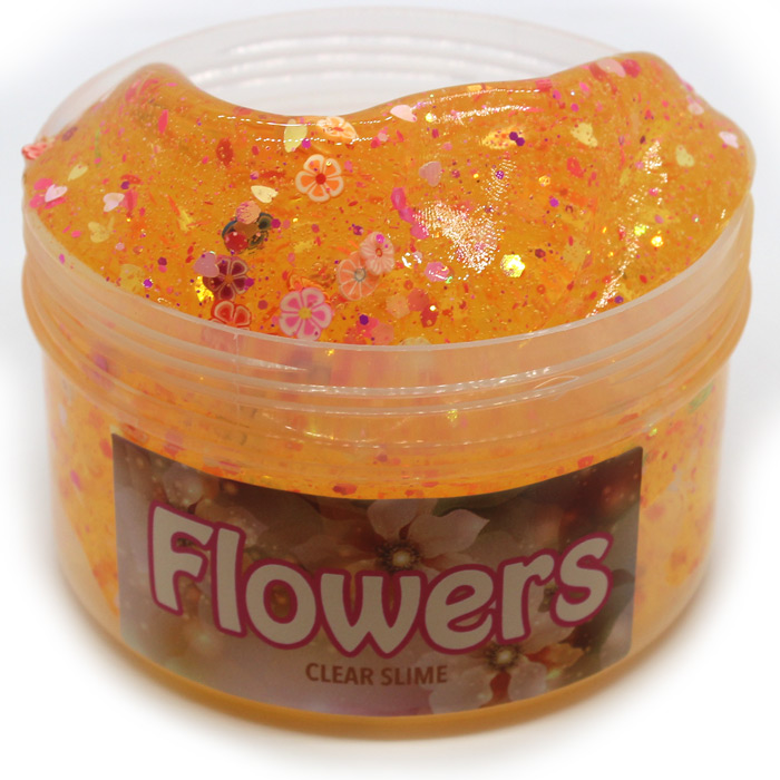 Flowers clear slime