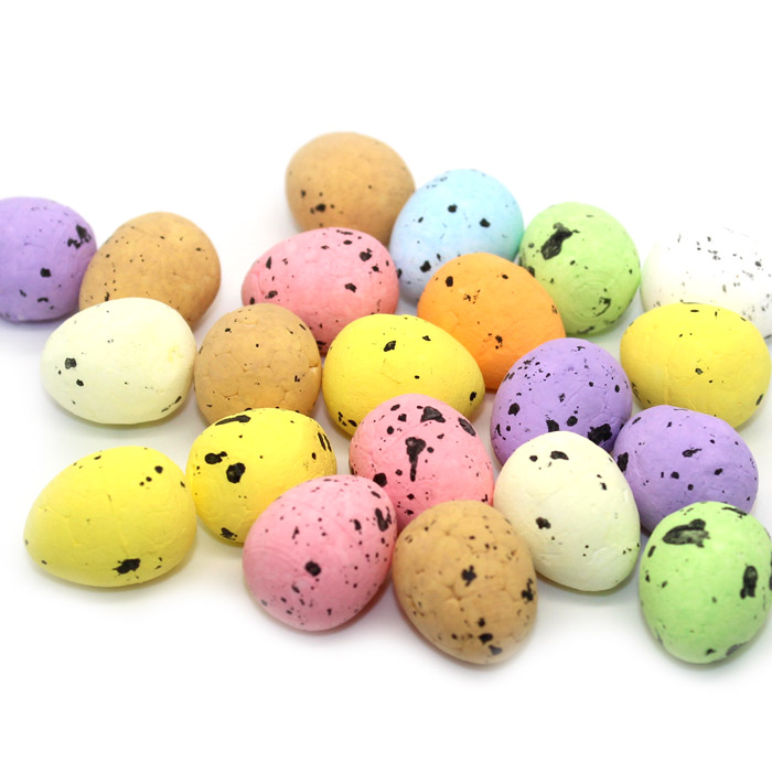 Speckled egg foam charms