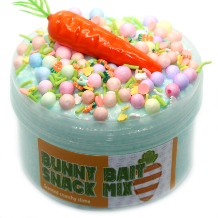 Bunny bait snack mix scented crunch slime