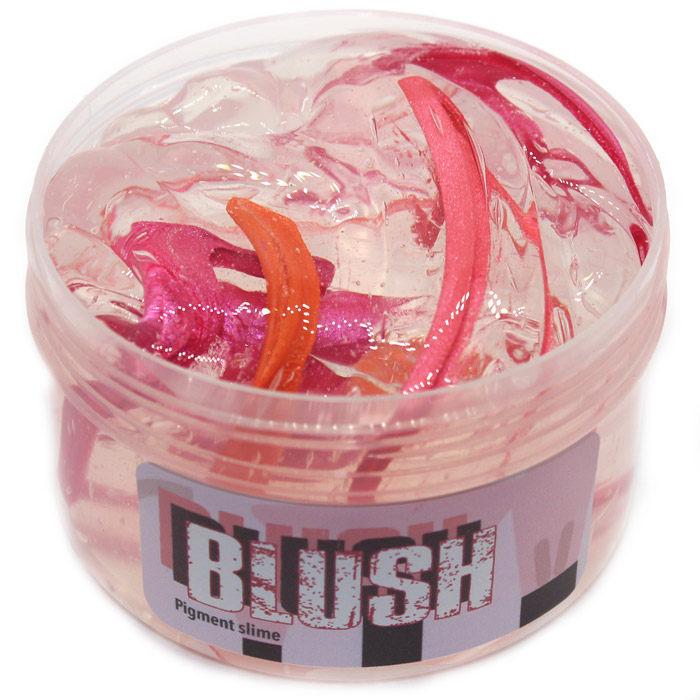 Blush clear pigment slime