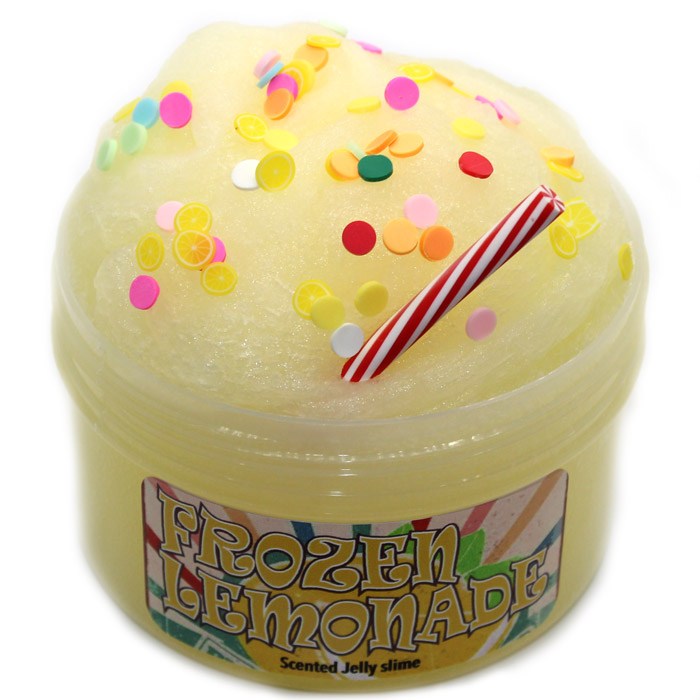 Frozen lemonade scented jelly slime