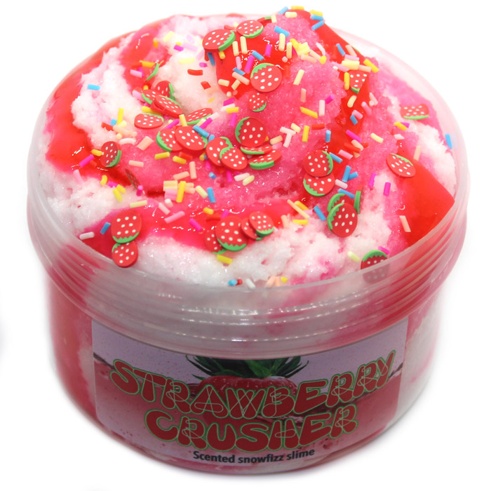 Strawberry Crusher Scented Snowfizz Slime Dj Slimey Gloop 8752