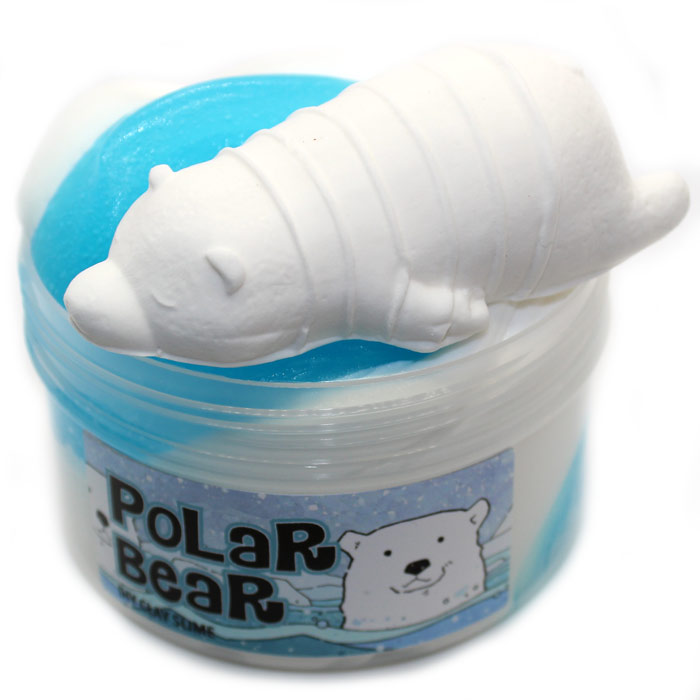 Polar bear scented diy clay slime